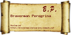Braverman Peregrina névjegykártya